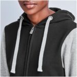 Ladies Princeton Hooded Sweater - Black - Image 7