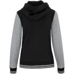 Ladies Princeton Hooded Sweater - Black - Image 2