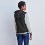 Ladies Princeton Hooded Sweater - Black - Image 6