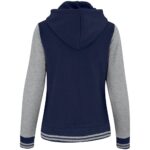 Ladies Princeton Hooded Sweater - Navy - Image 2