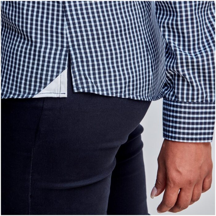 Ladies Long Sleeve Kenton Shirt - Navy - Image 2