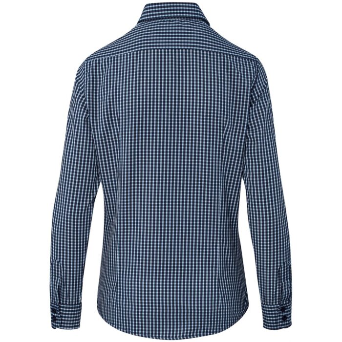 Ladies Long Sleeve Kenton Shirt - Navy - Image 5