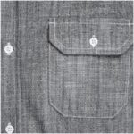 Mens Long Sleeve Windsor Shirt - Grey - Image 3