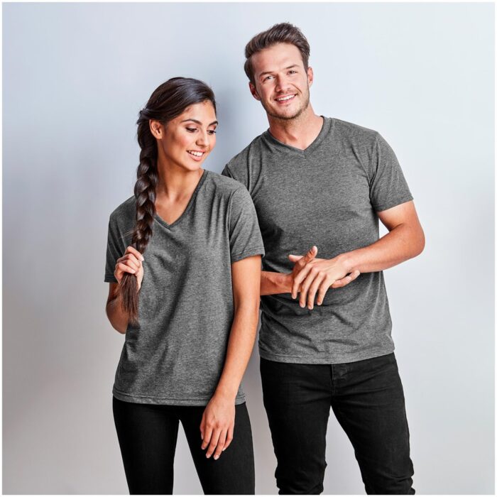 Mens Michigan Melange V-Neck T-Shirt - Image 5