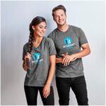 Mens Michigan Melange V-Neck T-Shirt - Image 3