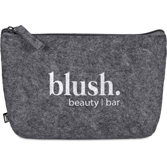 Okiyo Kesho Recycled PET Felt Mini Cosmetic Bag - Image 5
