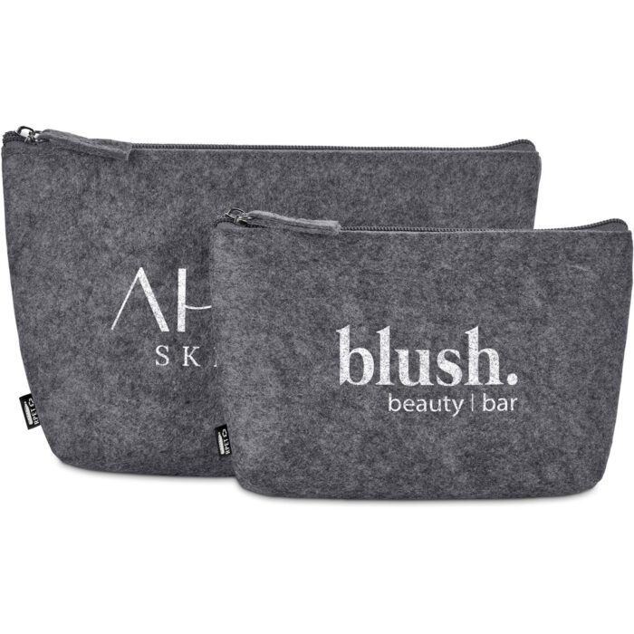 Okiyo Kesho Recycled PET Felt Mini Cosmetic Bag - Image 3