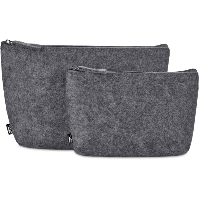 Okiyo Kesho Recycled PET Felt Mini Cosmetic Bag - Image 4