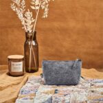 Okiyo Kesho Recycled PET Felt Mini Cosmetic Bag - Image 9