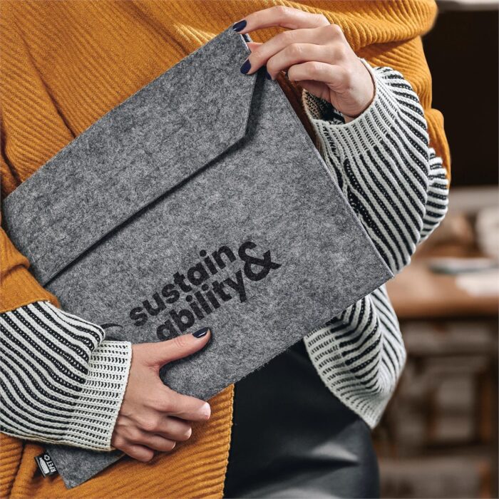 Okiyo Shorui Recycled PET Felt Document Bag - Image 5