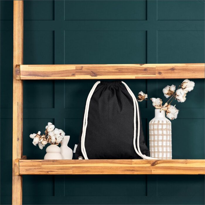 Okiyo Kinchaku Recycled Canvas Drawstring Bag - Image 2