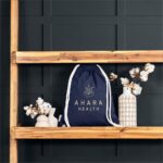Okiyo Kinchaku Recycled Canvas Drawstring Bag - Image 4