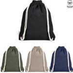 Okiyo Kinchaku Recycled Canvas Drawstring Bag - Image 10
