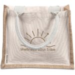 Okiyo Chinsai Mini Jute & Cotton Gift Bag - Image 7
