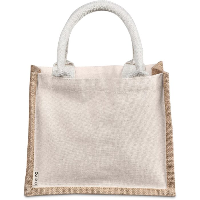 Okiyo Chinsai Mini Jute & Cotton Gift Bag - Image 4