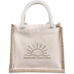 Okiyo Chinsai Mini Jute & Cotton Gift Bag - Image 8