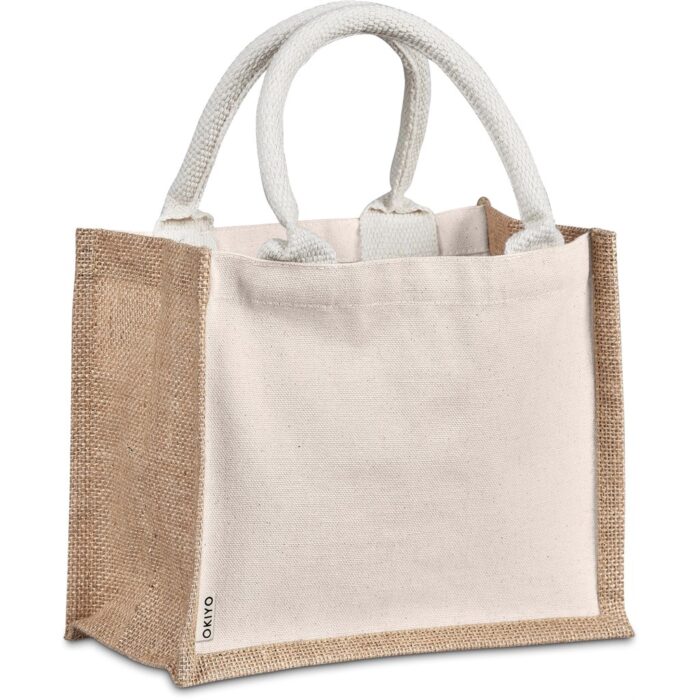 Okiyo Chinsai Mini Jute & Cotton Gift Bag - Image 10