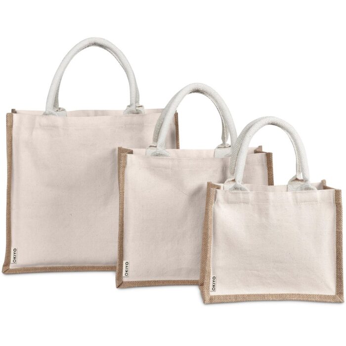 Okiyo Chinsai Mini Jute & Cotton Gift Bag - Image 12