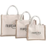 Okiyo Chinsai Mini Jute & Cotton Gift Bag - Image 6