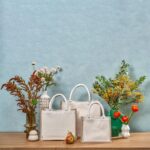Okiyo Chinsai Mini Jute & Cotton Gift Bag - Image 2