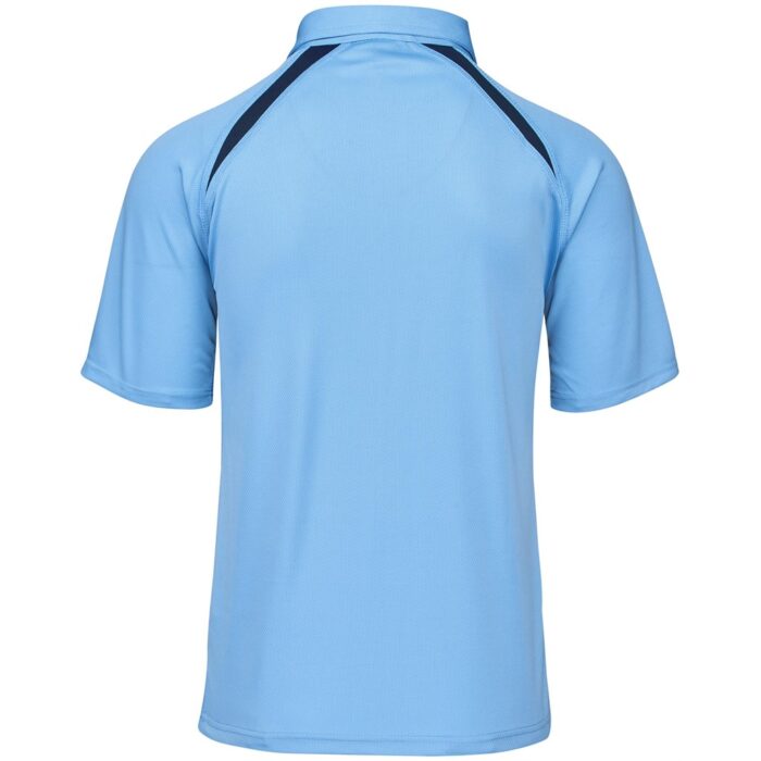 Mens Splice Golf Shirt - Light Blue - Image 3