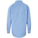Mens Long Sleeve Micro Check Shirt - Light Blue - Image 2