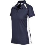 Ladies Splice Golf Shirt - Navy - Image 3