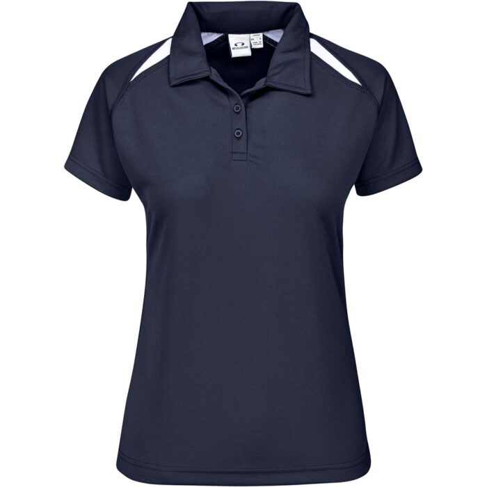 Ladies Splice Golf Shirt - Navy - Image 1
