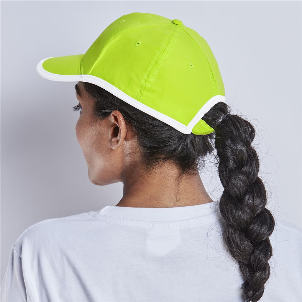 CAP-1009-L-MOBK-039_1024X1024 New Jersey Cap - 6 Panel - Lime - Image 2