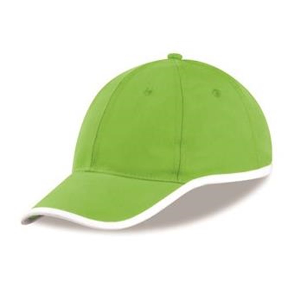 CAP-1009-L_1024X1024 New Jersey Cap - 6 Panel - Lime - Image 1