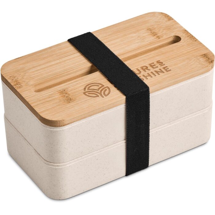 Okiyo Dura Wheat Straw & Bamboo Lunch Box Set - Image 6