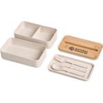 Okiyo Dura Wheat Straw & Bamboo Lunch Box Set - Image 3