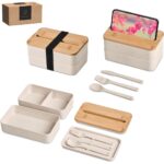 Okiyo Dura Wheat Straw & Bamboo Lunch Box Set - Image 10