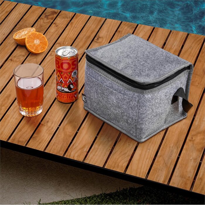 Okiyo Reitoko Recycled PET Felt 6-Can Cooler - Image 8