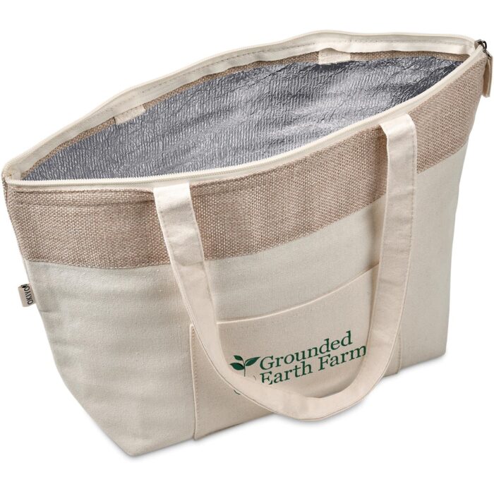 Okiyo Arshi Cotton & Jute 12 Can Lunch Cooler - Image 5