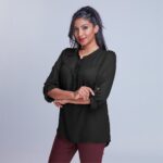 Ladies Long Sleeve Candice Blouse - Image 5