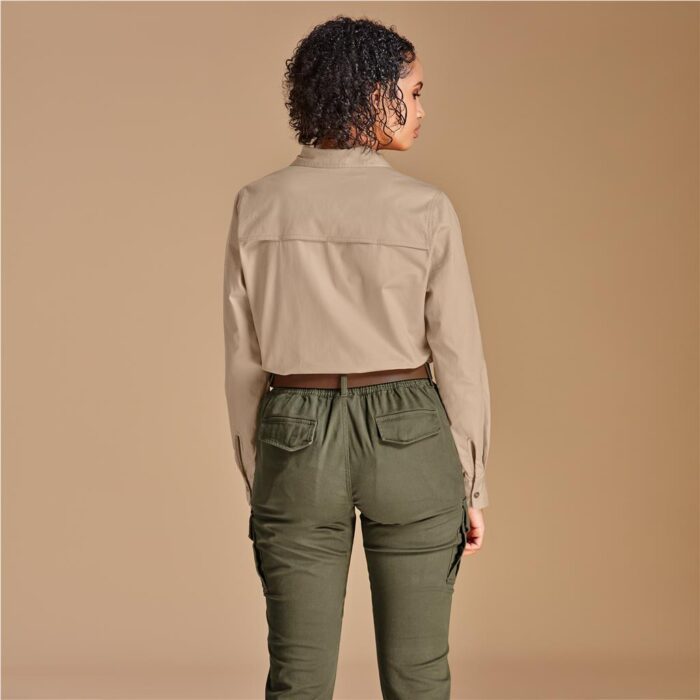 Ladies Long Sleeve Mawenzi Twill Shirt - Image 5