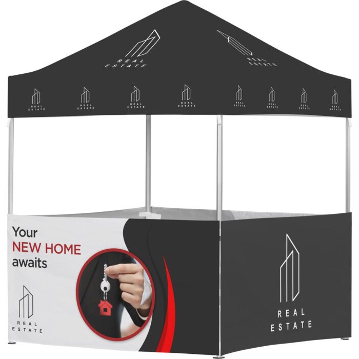 Ovation Sublimated Gazebo 2m X 2m Petite Frame - 4 Half-Wall Skins - Image 1