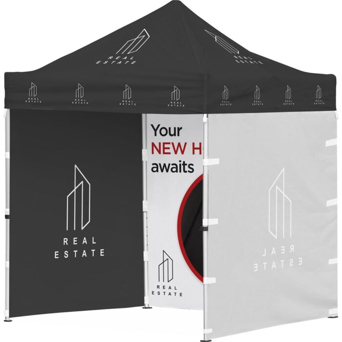 Ovation Sublimated Gazebo 2m X 2m Petite Frame - 3 Full-Wall Skins - Image 1