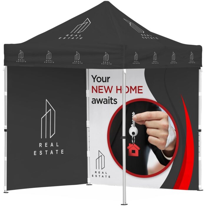 Ovation Sublimated Gazebo 2m X 2m Petite Frame - 2 Full-Wall Skins - Image 1