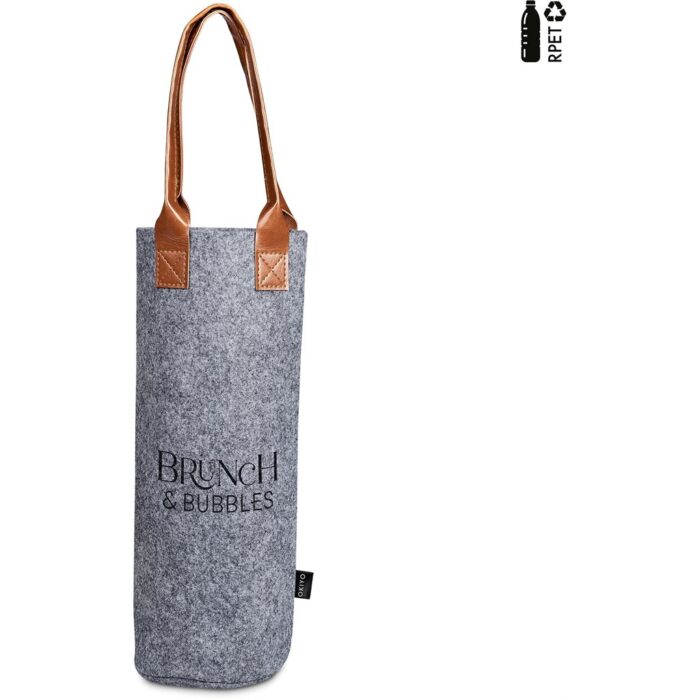 Okiyo Tahada RPET Felt Wine Tote - Image 1