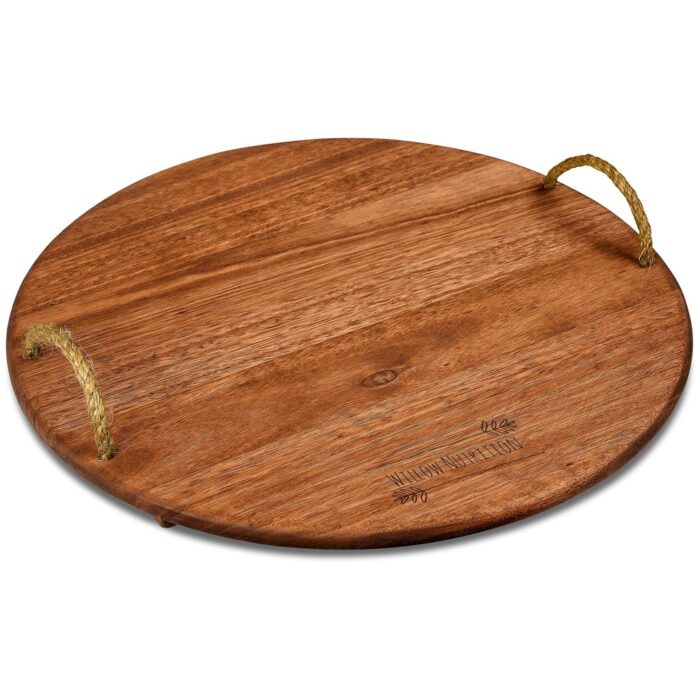 Okiyo Homegrown Large Round Hardwood Food Platter - Image 1