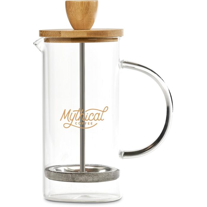 Okiyo Osu Glass & Bamboo Coffee Plunger - 350ml - Image 1