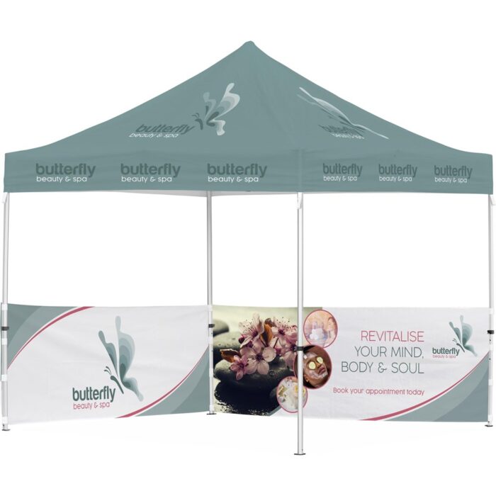 Ovation Sublimated Gazebo 3m X 3m - 2 Half-Wall Skins - Image 1