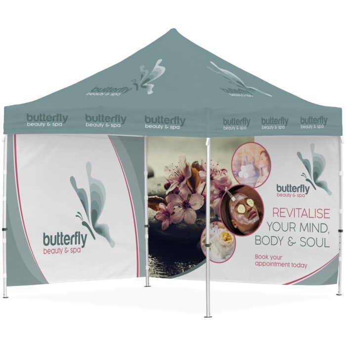 Ovation Sublimated Gazebo 3m X 3m - 2 Full-Wall Skins - Image 1