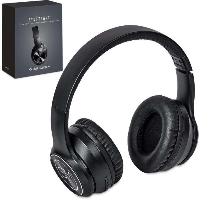Swiss Cougar Stuttgart Active Noise-Cancelling Bluetooth Headphones - Image 1