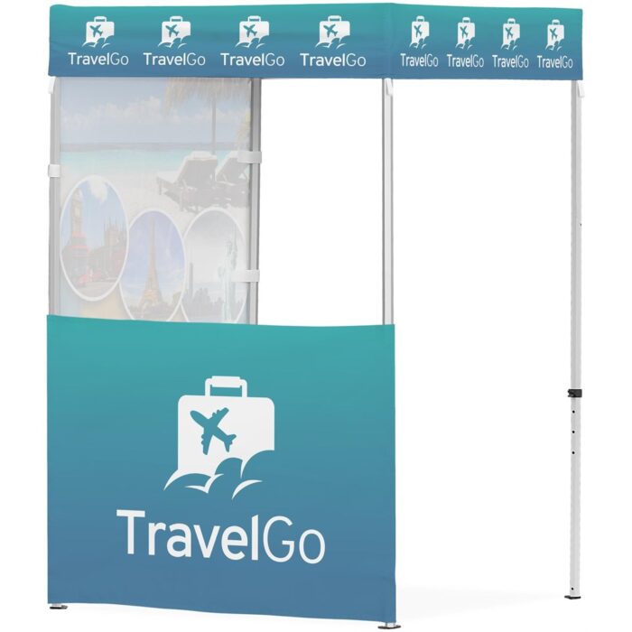 Ovation Sublimated Gazebo 1.5m X 1.5m - 1 Half-Wall Skin - 1 Full-Wall Skin - Image 1