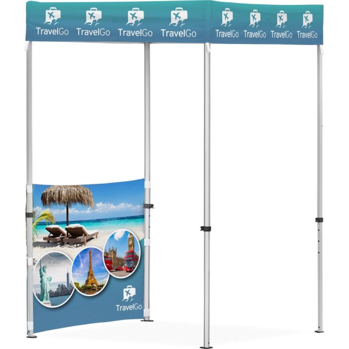 Ovation Sublimated Gazebo 1.5m X 1.5m - 1 Half-Wall Skin - Image 1