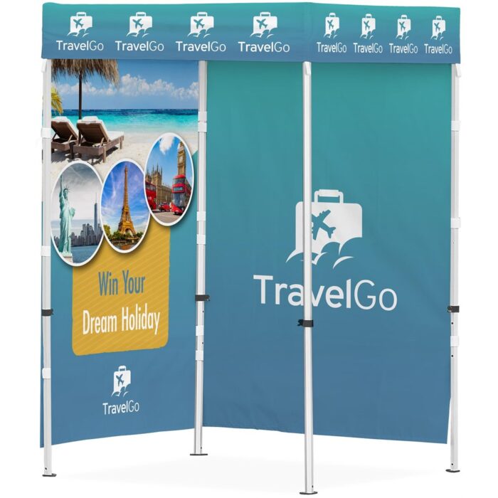 Ovation Sublimated Gazebo 1.5m X 1.5m - 2 Full-Wall Skins - Image 1