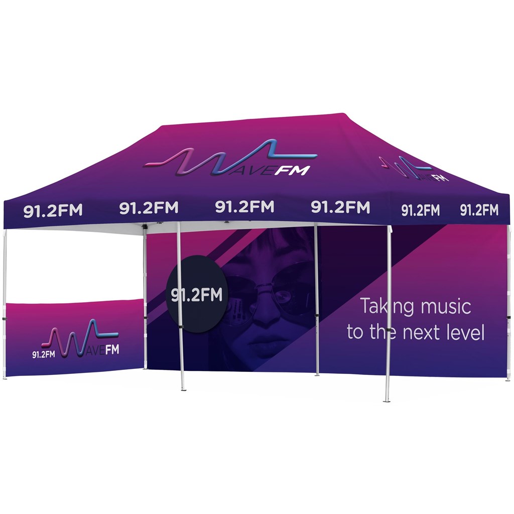 DEFAULT_1024X1024 Ovation Sublimated Gazebo 6m X 3m - 1 Short Half-Wall Skin - 1 Long Full-Wall Skin - Image 1